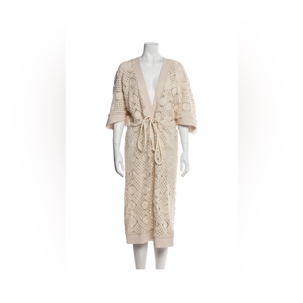 **SOLD** ANDREA IYAMAH Lace Pattern Midi Dress